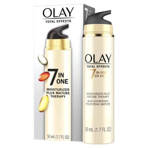 Olay Total Effects 7-In-1 Face Moisturizer Plus Mature Therapy, Beige, 1.7 Fl Oz 1.7 Fl Oz (Pack of 1)