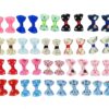 HONBAY 40pcs/20pairs Baby Pet Dog Hair Clips Cat Puppy Bows Small Bowknot Pet Grooming Products Mix Colors Varies Patterns Pet Hair Bows Dog Accessories 44 71VCZzB9UEL