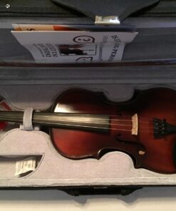 Bunnel Premier Violin Clearance Outfit 4/4 Full Size - Carrying Case and Accessories Included - Solid Maple Wood and Ebony Fittings By Kennedy Violins 4/4 (Full) 45 71VCjqz8t9L