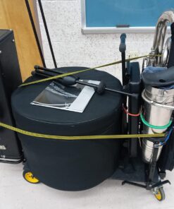 Alternative view of K&M Konig & Meyer 14940.000.55 Tuba Stand | Adjustable Height / Width | Rubber Covered Arms | Stable Sturdy Instrument Support | Bore Hole with Comb | Folds Easily For Travel | German Made | Black Stand Only