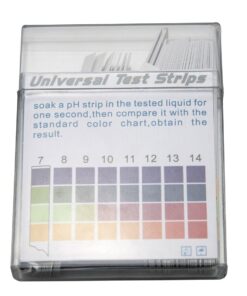 AMTAST Universal pH Test Strips Acid Alkaline pH Level Test Strips, Full pH Range 0-14 (100 Strips) DF001 9 71VCukX6FL