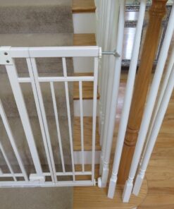 Summer Infant Multi-Use Decorative Extra Tall Safety Pet and Baby Gate,28.5'-48' Wide, 36' Tall,Pressure or Hardware Mounted, Install on Wall or Banister in Doorway or Stairway,Auto Close Door -Beige 36" Tall, 28.5 - 48.0" Wide Beige 79 71VDVQf0mL