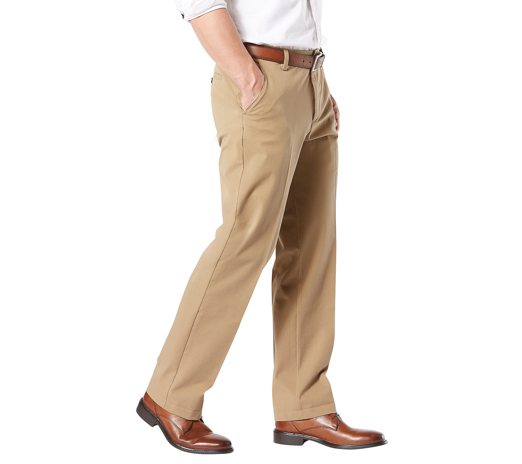 Dockers Men's Classic Fit Workday Khaki Smart 360 FLEX Pants (Standard ...