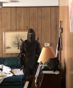 Men's Deluxe Ninja Costume, Black, One Size 9 71VF8NtGp5L