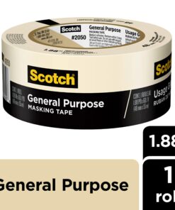 Alternative view of Scotch 2050-48MP 3M 2050 General Painting, Inch x 60.1-Yard, 1-Pack Masking Tape, 1.88" Width, Beige