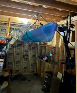 Kayak Storage Hoist - Overhead Pulley System with 125lb Capacity for Canoes, Bikes, Ladders, and More - For up to 12-Foot Ceilings by Rad Sportz 1 Traditional 49 71VFGzehumL