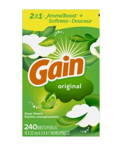Gain Dryer Sheets Laundry Fabric Softener, Original Scent, 240 Count 26 71VFnFLytL
