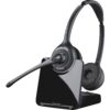 Plantronics PL-CS520 Binaural Wireless Headset System, Black/Silver Single 49 71VFsjFjBMS