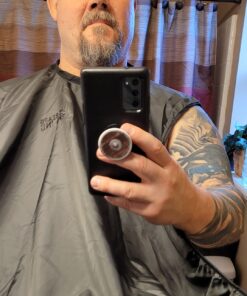 Beard King Beard Bib Apron - Christmas Gifts & Stocking Stuffers for Dad - As Seen on Shark Tank - Men's Hair Catcher for Shaving - Grooming Accessories - Packing Pouch, Black 57 71VGFrm8L
