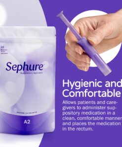 Alternative view of Sephure Easy-to-Use Suppository Applicator for Women and Men, Disposable Applicator for Suppositories for Constipation from Various Brands, 1-Pack, 10-Count, Size A2 10 Count (Pack of 1)