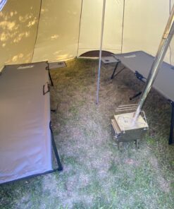 Coleman Pack-Away Camping Cot with Removable Side Table, Extra Wide Cot Fits Adults up to 6ft 6in or 300lbs, Carry Bag Included Grey 30 71VGImHr4IL