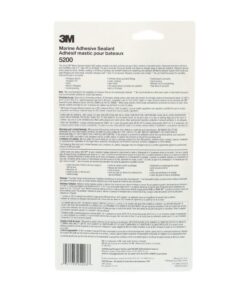3M TALC Marine Adhesive Sealant 5200 (05203) Permanent Bonding and Sealing for Boats and RVs Above and Below the Waterline Waterproof Repair, White, 3 fl oz Tube 13 71VGeUyupLL