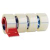 Sparco Packing Tape, with Dispenser, 3 Inches Core, 3.0mil, 2 x 55 Yards, 4 per Pack, CL (SPR64011) 18 71VJALoZ9L