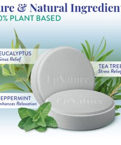 UpNature Shower Steamers Aromatherapy, Breathe 12pcs - Eucalyptus Shower Steamer with 100% Pure Natural Eucalyptus, Tea Tree & Peppermint Essential Oil Vapor Shower Tablets for Sinus Relief Breathe Easy 18 71VJlBVY59L