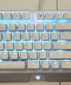 Razer BlackWidow X Chroma Mechanical Gaming Keyboard: Green Key Switches - Tactile & Clicky - Chroma RGB Lighting - Military-Grade Metal Construction - Mercury White RGB Mercury 27 71VJlVUhQHL