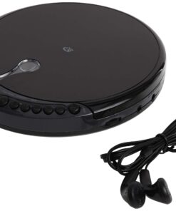 GPX PC301B Portable CD Player with Stereo Earbuds and Anti-Skip Protection (PC301B),Black, Single Standard Packaging 12 71VKMeGpPYL