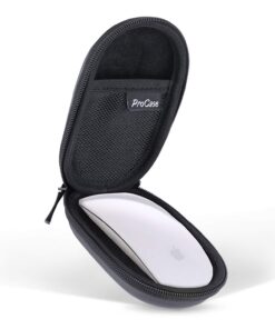 ProCase Protective EVA Hard Shell Carrying Case for Apple Magic Mouse 2/1 and Small Logitech Mice - Portable Travel Pouch - Black 14 71VKXOORUnL