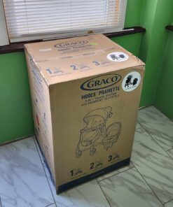 Graco Modes Pramette Travel System, Includes Baby Stroller with True Pram Mode, Reversible Seat, One Hand Fold, Extra Storage, Child Tray and SnugRide 35 Infant Car Seat, Ellington Modes Pramette w/ Infant Pramette Mode 41 71VLTHp4YbL