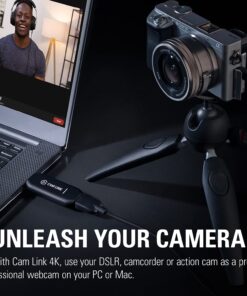 Alternative view of Elgato Cam Link 4K, External Camera Capture Card, Stream and Record with DSLR, Camcorder, ActionCam as Webcam in 1080p60, 4K30 for Video Conferencing, Home Office, Gaming, on OBS, Zoom, Teams, PC/Mac