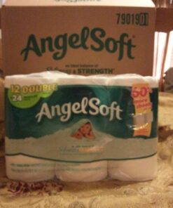 ANGEL SOFT Toilet Paper Bath Tissue, 48 Double Rolls, 260+ 2-Ply Sheets Per Roll 47 71VLjCLWqqL