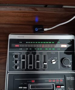 Aisidra Bluetooth Transmitter Receiver V5.0 Bluetooth Adapter for Audio, 2-in-1 Bluetooth AUX Adapter for TV/Car/PC/MP3 Player/Home Theater/Switch, Low Latency, Pairs 2 Devices Simultaneously Black 33 71VM0 5e8YL