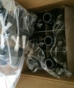 Vivaplex, 6, Amber, 2 oz Glass Bottles, with Black Fine Mist Sprayers 26 71VMS Z3jCL