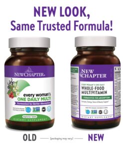 Alternative view of New Chapter Women’s Multivitamin + Immune Support – Every Woman’s One Daily, Fermented with Whole Foods & Probiotics + Iron + B Vitamins + Organic Non-GMO Ingredients - 24 Count (Packaging May Vary)