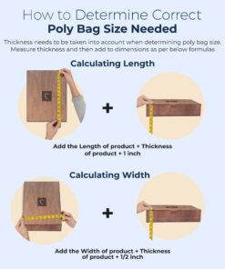 Poly Bags with Suffocation Warning 6x9", 8x10", 9x12", 11x14" - Combo Pack of 400 (100 each size) - Clear Poly Bags by Retail Supply Co - Resealable Combo (100 Each) - 6x9" 8x10" 9x12" 11x14" Suffocation Warning - Resealable Seal 18 71VNkYMXdrL