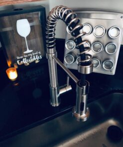 VIGO VG02001ST 19" H Edison Single-Handle with Pull-Down Sprayer Kitchen Faucet in Stainless Steel 40 71VOcapDfpL