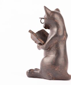 Young's Inc. Cat Figurine - Cute Cat Statue - Whimsical Cat Decor for Cat Lovers - Cat Collectibles and Meditation Decor - Cat with Eye Glasses - 4'' L X 3'' W X 5'' H Sitting Up 29 71VOsYE7VwL