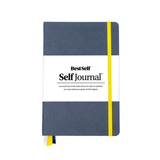 BestSelf Self Journal 13-Week Productivity Journal with Prompts, Undated Planner and Guided Journal for Women and Men, Navy 1 Pack