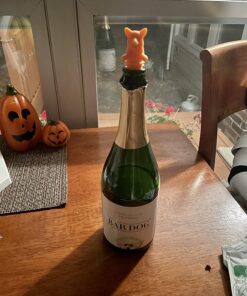 TrueZoo Corki Bottle Stopper, Corgi Animal Cork, Novelty Wine Stopper, Silicone, Set of 1, Orange 21 71VPJJEP5EL