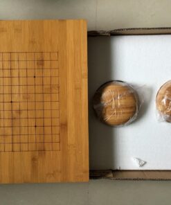 Brybelly Go Set All Natural Bamboo Wood Go Board | Bowls and 361 Bakelite Stones | 2-Player - Classic Chinese Strategy Board Game | Measures 19 x 19in Top Side or 13 x 13in Under Side Beginner's Board 52 71VPPa3UkfL