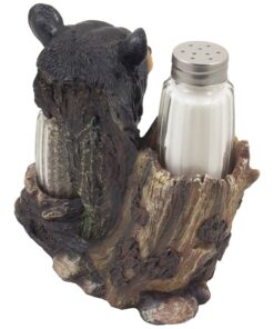 Black Bear Glass Salt and Pepper Shaker Set Sculpture Kitchen Decor in Rustic Lodge and Cabin Figurines by Home-n-Gifts 12 71VPZXoqFqL