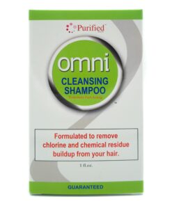 Omni Detoxifying Hair Cleansing Shampoo - 1 Ounce - Fast Acting Anti Residue Shampoo to Remove Toxins, Build Up & Chemicals - Scalp Clarifying Formula for Dry Hair - Anti Chlorine Post Swim Shampoo