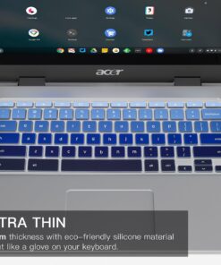 Keyboard Cover for Acer Chromebook Spin 11 311 C733 CP311 511 512/Chromebook 11 CB3-131 CB3-132 CP311 C738T CB5-132T/Chromebook Spin 713 CP713 R13 CB5-312T/Acer Chromebook 14 15 inch,Gradual Blue Gradual Blue 19 71VQ06cRyL