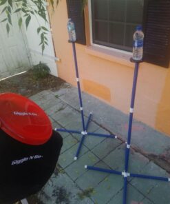 Giggle N Go Yard Games for Adults and Kids - Outdoor Polish Horseshoes Game Set for Backyard and Lawn with Frisbee, Bottle Stands, Poles and Storage Bag 31 71VR4Q4KQzL