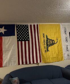 Anley Fly Breeze 3x5 Foot Don't Tread On Me Flag - Vivid Color and Fade proof - Canvas Header and Double Stitched - Flags Polyester with Brass Grommets 3 X 5 Ft Polyester - 3 x 5Ft 28 71VSRULuDsL