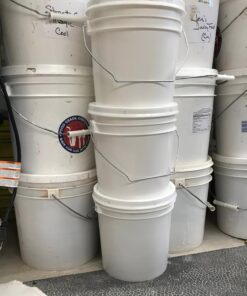 Alternative view of Hudson Exchange Premium Lid with Gasket For 1 Gallon Bucket, HDPE, White, 6 Pack