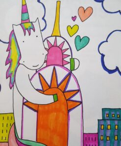 The Unicorn Coloring Book: a magic-filled coloring book for grown-ups 7 71VSiJaAbgL