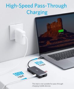 Anker 553 USB-C Hub, 8-in-1 USB C Dock, Dual 4K HDMI USB C to USB Adapter, 1 Gbps Ethernet USB Hub, 100W Power Delivery, SD Card Reader for MacBook Pro, XPS and More 20 71VSnjL7jdL