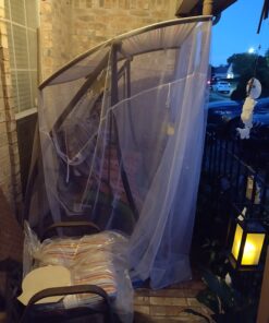 Premium Mosquito Net for Double Bed, crib, hammock or camping by Alpine Grand, Full hanging kit with extra-long strings and 8 hooks, Free Carry Bag 21 71VT3b5WOfL