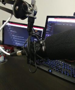 Weymic Black Universal Microphone Shock Mount for Large Diameter Diameter 48-51mm Condenser Microphone Metal Construction 36 71VTDBDzMhL