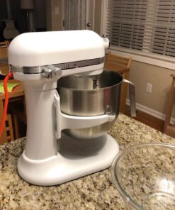 KitchenAid KSM8990WH 8-Quart Commercial Countertop Mixer, 10-Speed, Gear-Driven, White No Bowl Guard 9 71VTKLHAL