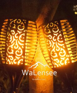 Walensee Solar Lights Outdoor Upgraded 43"(4 PACK) 96 LED Waterproof Flickering Flames Torch Lights Outdoor Solar Spotlights Landscape Decoration Lighting Dusk to Dawn Auto On/Off Security Torch Light 22 71VTRz0hAFL