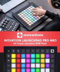 Alternative view of Novation Launchpad Pro MK3 MIDI Controller - Production & Performance Grid Instrument / Ableton Live 8x8 Grid 64 Backlit Pads w/ Basic Bundle - Samson SR360 Pro Studio Headphones and Xpix Midi Cable