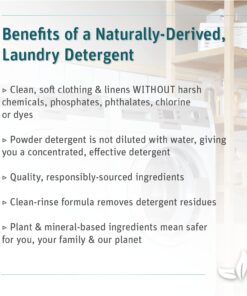 Grab Green Natural 3-in-1 Laundry Detergent Powder, Water Lily, 100 Loads 4 Pound (Pack of 1) 18 71VW7MR3uYL