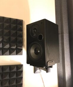 VideoSecu One Pair of Side Clamping Bookshelf Speaker Mounting Bracket with Swivel and Tilt for Large Surrounding Sound Speakers MS56B 3LH 47 71VWRrb7YL