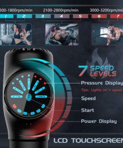 DACORM Massage Gun, Muscle Massage Gun Deep Tissue for Athletes, Portable Percussion Massager for Pain Relief - with 15 Massage Heads, Black M-black 11 71VWmIqjrfL