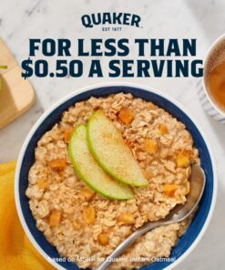 Quaker Instant Oatmeal, Maple & Brown Sugar, Individual Packets, 1.51 Ounce (Pack of 48) 23 71VWvV02dwL